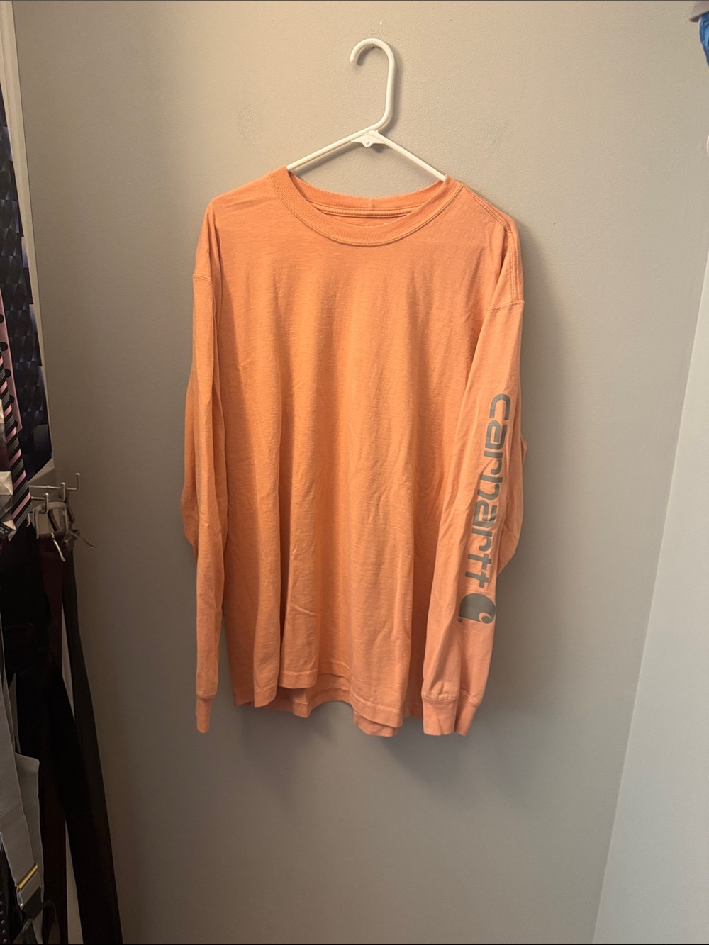Carhartt Long-Sleeve Crewneck Shirt - Peach